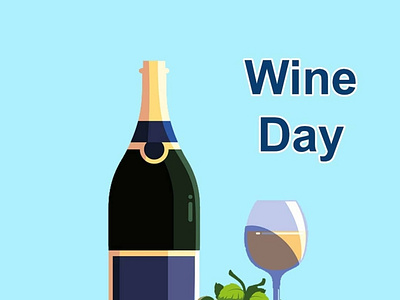 Wine Day 🍾🍾 branding design graphicdesign illustration photoshop poster design socialmedia ui ux vector