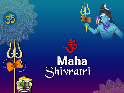 maha shivratri design graphicdesign illustration photoshop poster design socialmedia ui ux vector