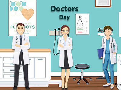 Doctor Day design graphicdesign illustration photoshop poster design socialmedia ui ux vector