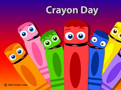 Crayon Day branding design graphicdesign illustration photoshop poster design socialmedia ui ux vector