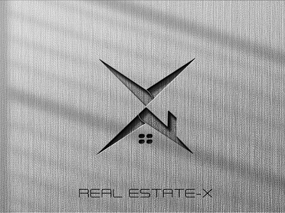 Real Estate-X Mockup estate logo logo design logodesign mock up mockup realestate vector