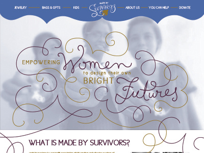 Made by Survivors Rebrand - Home page