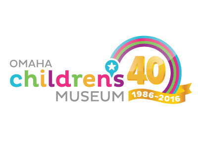 40th Anniversary Logo 40th anniversary anniversary childrens museum corporate logo rainbow