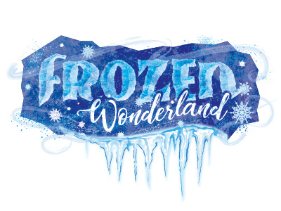 Frozen Wonderland Logo childrens museum frozen ice logo snow wonderland