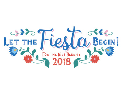 Fundraiser Event logo concept benefit cinco de mayo fiesta floral fundraiser logo mexican