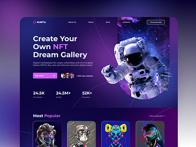 NFT Landing Page Website