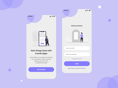 Everdo Apps Part 1 app art branding design flat illustration illustrator minimal ui ux