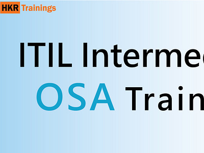 ITIL  intermediate osa training