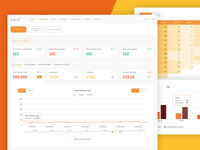 Reporting dashboard analytics chart clean cohort crm dashboard data graph kpi report saas user