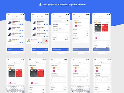 Shopping Cart, Checkout and Payment Screens #DailyUI