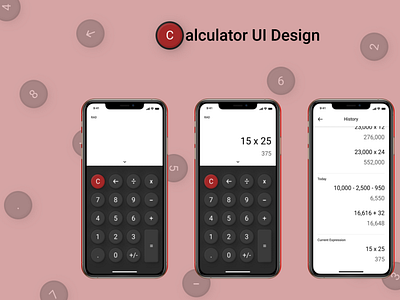 Calculator UI Design #DesignUI