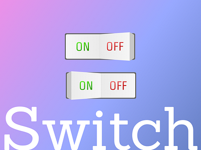 On/Off Switch #DailyUI dailyui dailyuichallenge design switch switch button ui ui challenge ui design uidesign uiux
