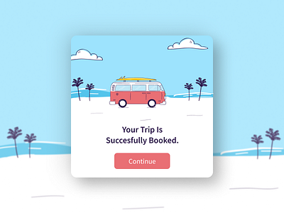 Trip Booking Pop Up #DailyUI