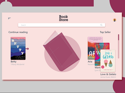 Book Store - Landing Page adobe app books branding design figma graphic design icon illustration library logo typography ui ux vector web