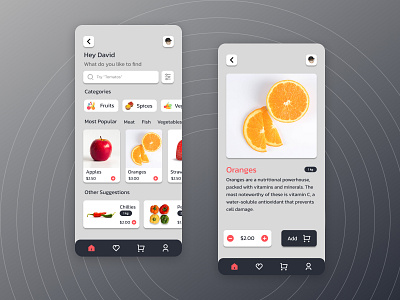 Grocery App Design