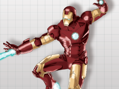 WIP Iron Man Drawing