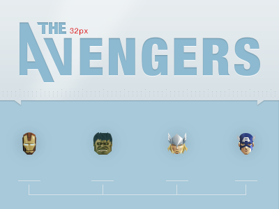 Avengers 32px 32px avengers captain america hulk icons iron man thor tiny