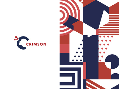 Brand Design for Crimson brand education illustration learning app logo