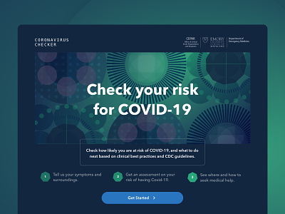COVID-19 Checker coronavirus covid19 healthcare medical app product design ux