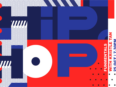 Hop to the Beat dance hiphop poster print typography