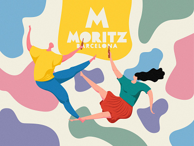 Moritz Beer art barcelona beer label branding design graphic design illustration illustrator minimal print typography vector