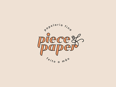 Piece of Paper logo paper stationary store visual identity