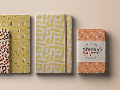 Piece of Paper - Notebooks logo notebook orange pattern stationery store yellow