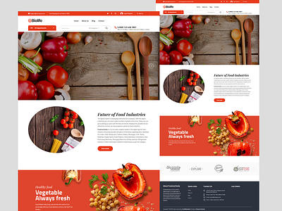 Food Home Page bootstrap cool cool design creativity design food food template home design homepagedesign html css javascript jquery web design web template website design