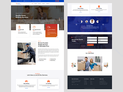 Gati express Home page- Packers & Movers Service bootstrap cool creativity home home page home page design html css javascript packers and movers psd to html services template web design website website design