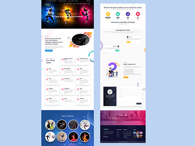 Music Home Page - Music Template