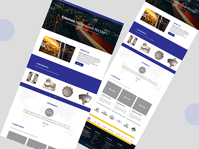 Cosmos Technocast - Industry template bootstrap cool cool design creativity design homepage design html css industrial industry javascript template theme web design website design