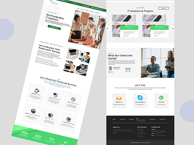 IT company Home Page bootstrap company cool cool design creativity design homepage html css html template it itcompany javascript ui web web design webdesign website design