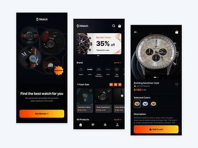 iWatch - Watch Store App⌚ appdesign design mobiledesign productdesign uidesign uiuxdesign uxdesign