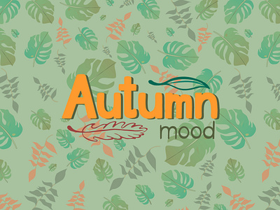 Autumn mood lettering collection