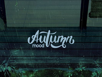 Autumn mood lettering art 2d art branding design graphic design hand drawn illustration lettering logo minimal typography vector