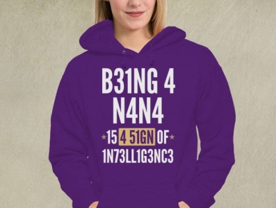 Being A Nana Is A Sign of Intelligence funny shirt hoodie long sleeve shirt nana