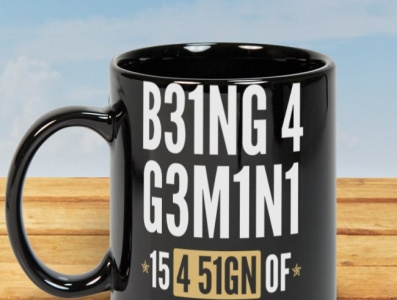 Being A Gemini Is A Sign Of Intelligence Coffee Mug ceramic coffee mugs funny gifts gemini gemini coffee mugs