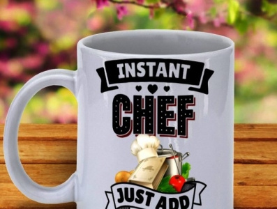 Instant Chef Just Add A Recipe Coffee Mug chef chef gifts coffee mugs cooking craft funny mugs passion profession