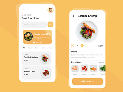 Mobile Eating App app design mobile mobile app mobile app design mobile application mobile ui product ui ux