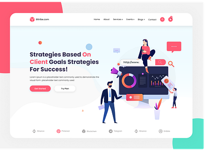 marketing web ui landing page! agency agency landing page app clean clean ui flat illustration minimal modern ui design ux ui website design