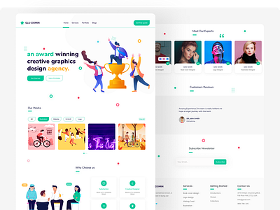 design agency agency agency landing page app clean clean ui design trend illustration modern ui ui design website design