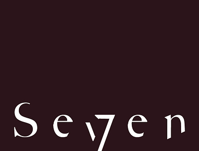 Seven 7 design illustration logo