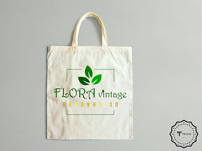 Flora Vintage branding design illustration logo logo design