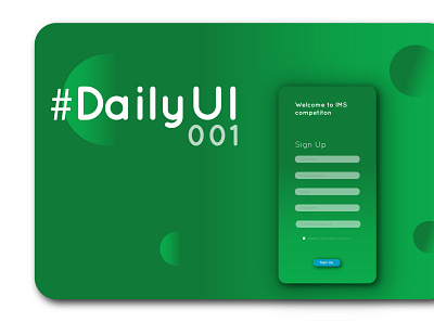 DAILYUI001 app daily 100 challenge dailyui dailyuichallenge designs dribbble mobileapp ui uiux