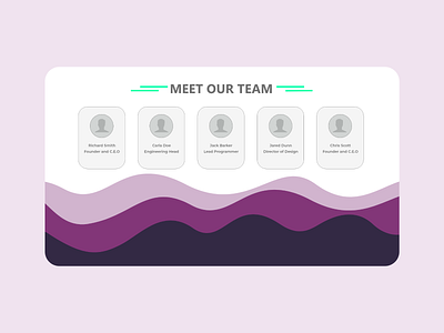 Team Page - UI Design