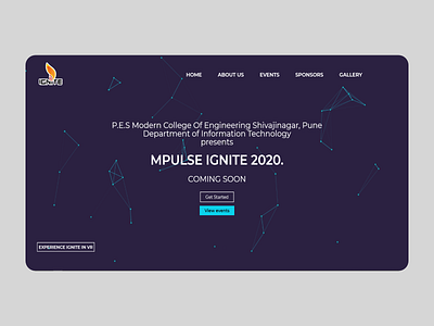 Interactive Event Website event hover interactive minimal mouse particle simple teal