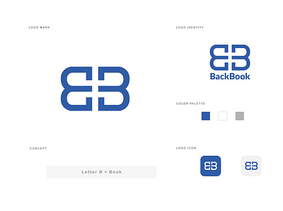 Back Book Logo branding design graphic design illustration logo typography vector