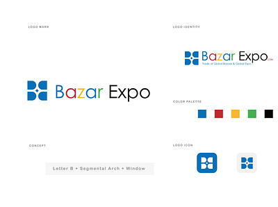 Bazar Expo Logo branding design graphic design illustration logo typography vector