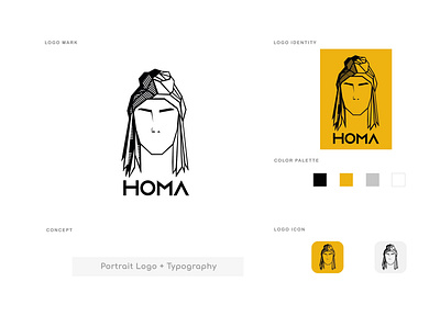 HOMA Logo branding design graphic design logo personal branding personal logo typography vector