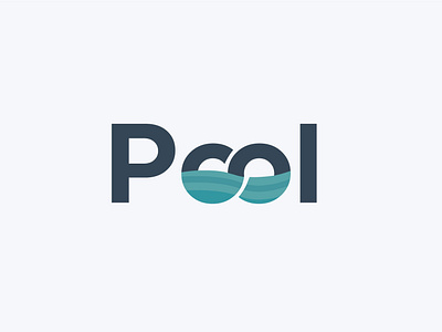pool logo design branding design flat illustration illustrator minimal typography